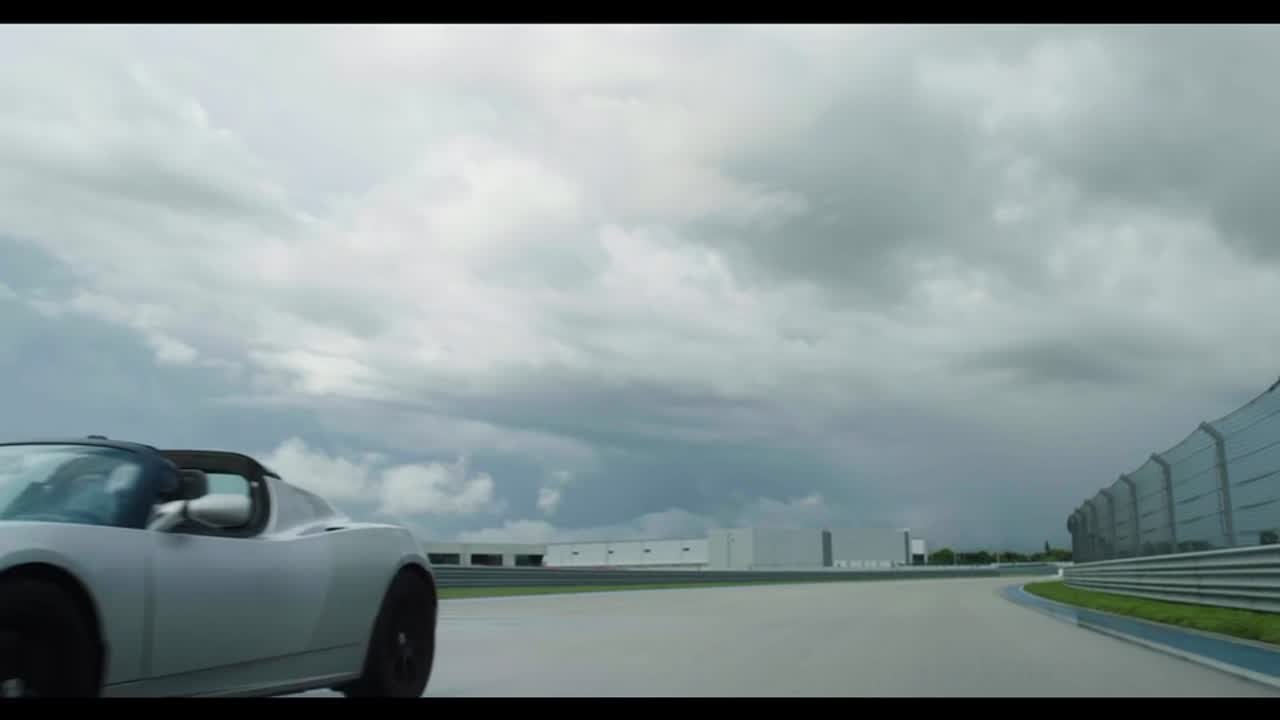 ELON badge on vehicle